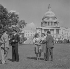 International student assembly, Washington, D.C, 1942. Creator: Gordon Parks.