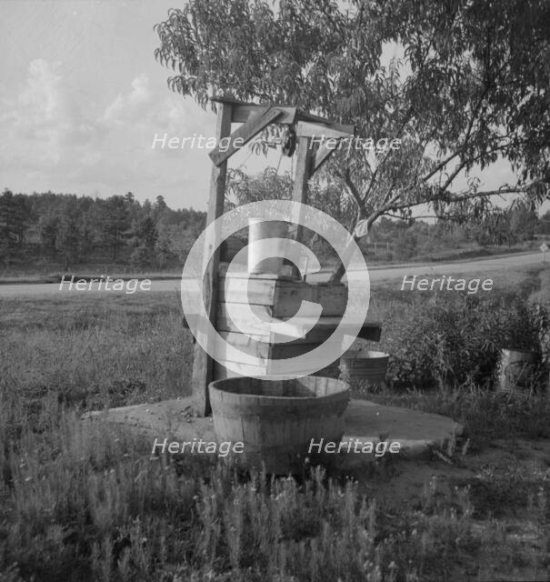 Water supply near Hartwell, Georgia, 1937. Creator: Dorothea Lange.