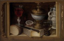Still Life with Cheese, c1615-1620. Creator: Flegel, Georg (1566-1638).