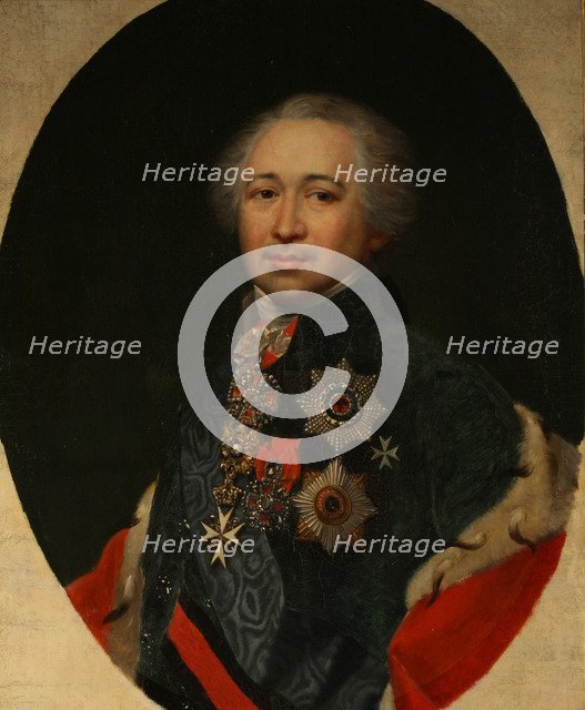 Portrait of Prince Alexander Kurakin (1752-1818), 1810s. Artist: Anonymous  