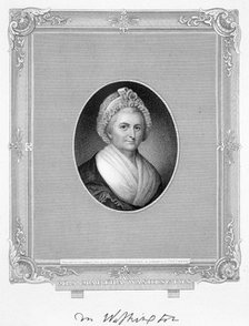 Martha Washington, wife of US President George Washington, (19th century). Artist: James Barton Longacre