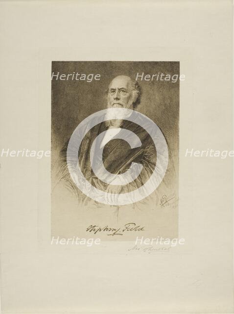Portrait of Justice Stephen Field, 1890. Creator: Max Rosenthal.