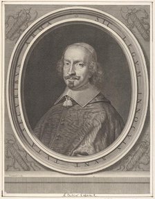 Cardinal Jules Mazarin, ca. 1652. Creator: Robert Nanteuil.