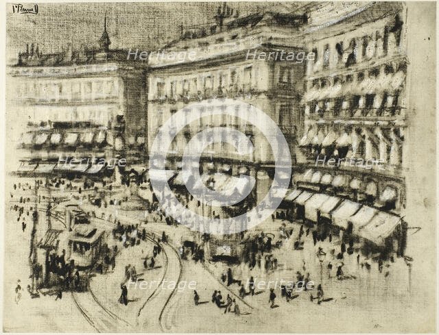 Summer Day in Madrid, c. 1903. Creator: Joseph J Pennell.