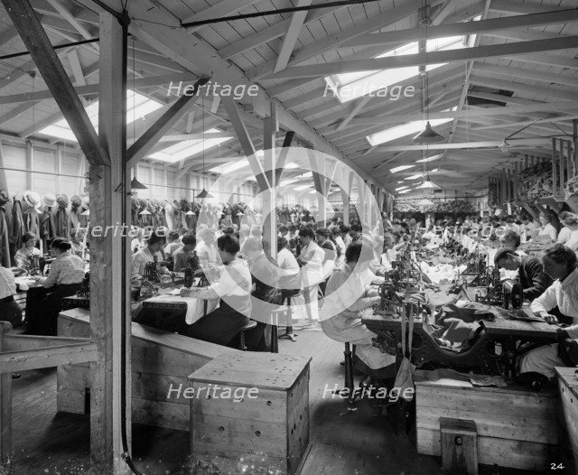 Hampton & Sons Ltd munition works, 43 Belvedere Road, Lambeth, London, July 1916. Artist: H Bedford Lemere.