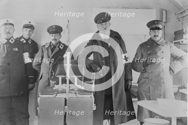 Staff of Kaiserin's Hospital train, Dr. Israels, between c1914 and c1915. Creator: Bain News Service.