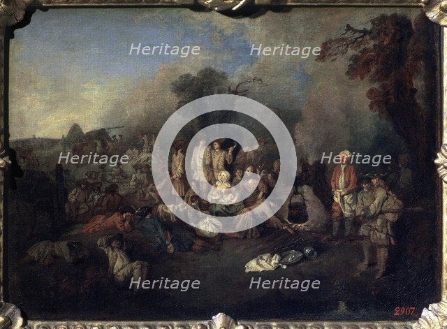 'Bivouac', c1710. Artist: Jean-Antoine Watteau