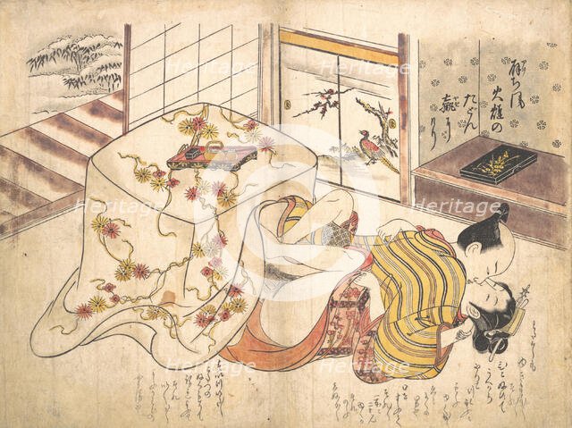 Bedroom Scene, ca. 1739., ca. 1739. Creator: Okumura Masanobu.