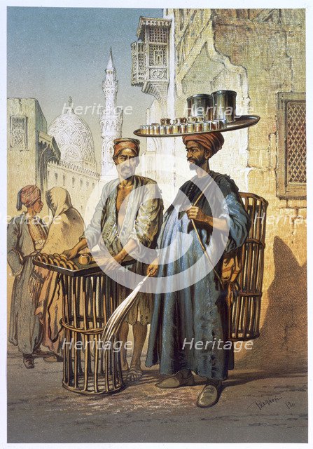 The tea seller, 1862. Artist: Amadeo Preziosi