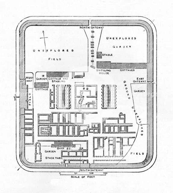 'Plan of Bremenium', 1902. Artist: Unknown.