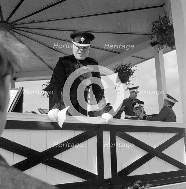 Conductor of the Band of the Coldstream Guards, Royal Agricultural Show, Newcastle upon Tyne, 1956. Artist: John Gay.