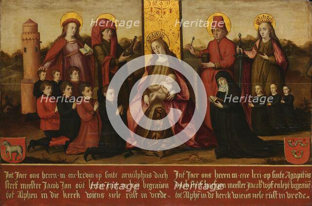 Memorial Panel for Jacob Jan van Assendelft  and his Wife Haesgen van Outshoorn, after c.1500. Creator: Anon.