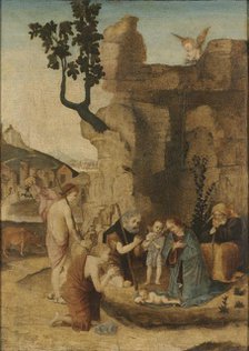 Adoration of the Shepherds, c. 1500. Creator: Unknown.