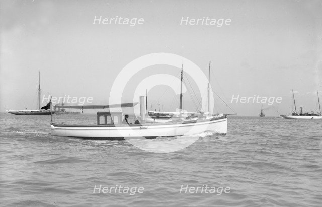 W. White & Sons launch, 1911. Creator: Kirk & Sons of Cowes.