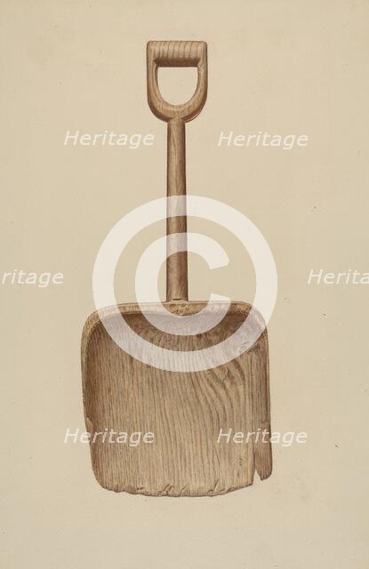 Wooden Shovel, c. 1938. Creator: Albert Ryder.
