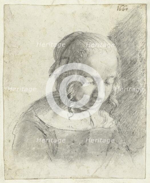 Head of a girl, 1660. Creator: Moses ter Borch.