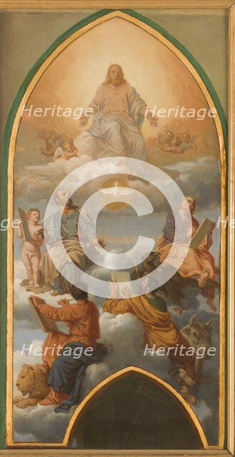 Sketch for the church of Saint-Gervais..., c.1869-1872. Creator: Sébastien Louis Guillaume Norblin de la Gourdaine.