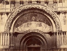 Church Portal with Mosaic of Christ Enthroned in Majesty, 1880s. Creator: Unknown.