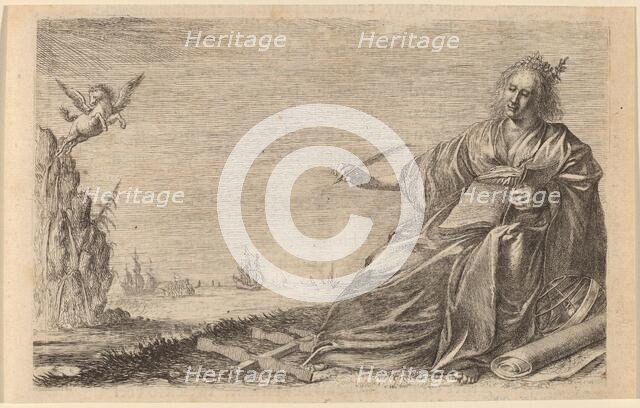 The Muse of Poetry, 1634. Creator: Willem Basse.