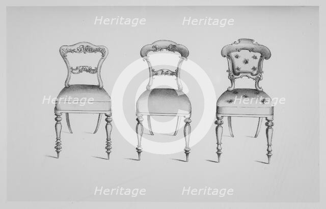 Specimens of Furniture in the Elizabethan & Louis Quatorze Styles. Adapted for Mod..., 19th century. Creator: Thomas King.