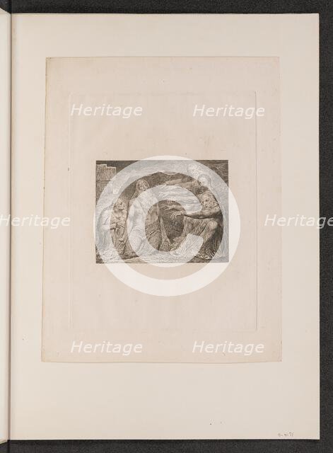 Job Rebuked by His Friends, 1825. Creator: William Blake.