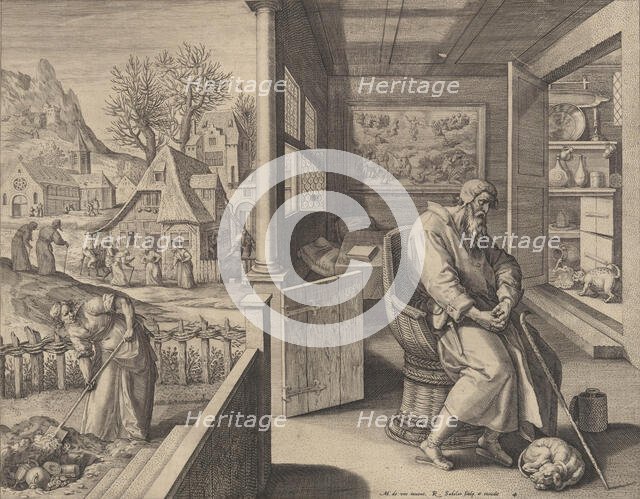 Dolor (Sorrow), ca. 1580-1628? Creator: Raphael Sadeler.