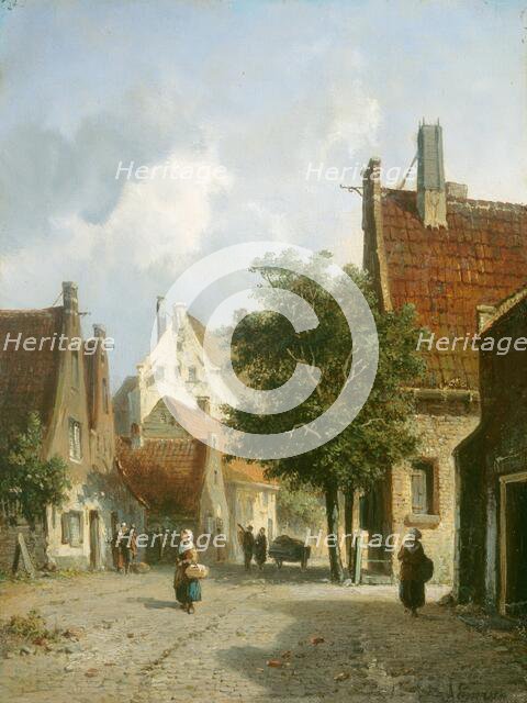 Amsterdam Street Scene, 19th century. Creator: Adrianus Eversen.