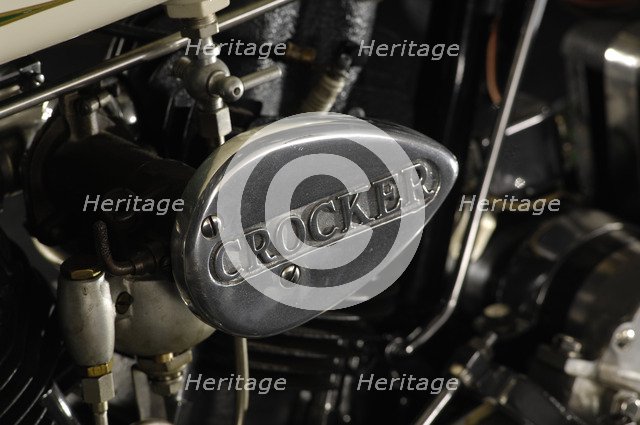 Crocker big tank V twin 1937. Artist: Simon Clay.