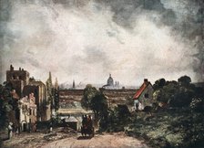 'View of the City of London from Sir Richard Steele's Cottage', 19th century (1913).Artist: John Constable