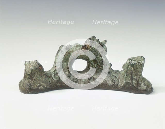 Bronze brush rest, Ming dynasty, China, 14th-16th century. Artist: Unknown