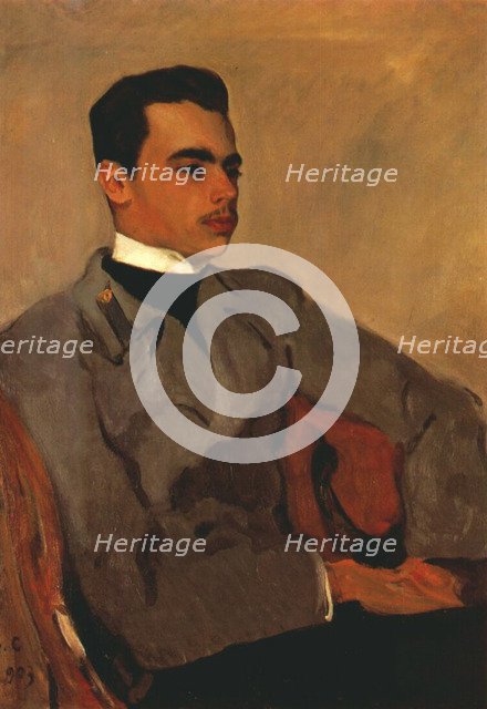 Portrait of Prince Nikolay Yusupov, Count Sumarokov-Elston (1883-1908), 1903. Artist: Serov, Valentin Alexandrovich (1865-1911)