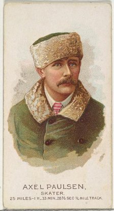 Axel Paulsen, Skater, from World's Champions, Series 2 (N29) for Allen & Ginter Cigarettes..., 1888. Creator: Allen & Ginter.