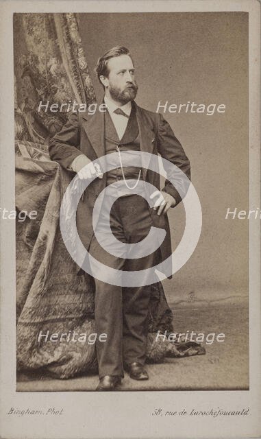 Portrait of the painter Ludwig Knaus (1829-1910). Creator: Bingham, Robert Jefferson (1824-1870).