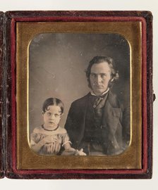 Untitled (Portrait of a Man and a Child), between 1850 and 1860. Creator: Unknown.