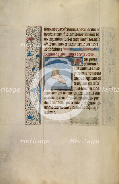 Christ's Left Foot with Wound; Arenberg Hours, early 1460s. Creator: Willem Vrelant.