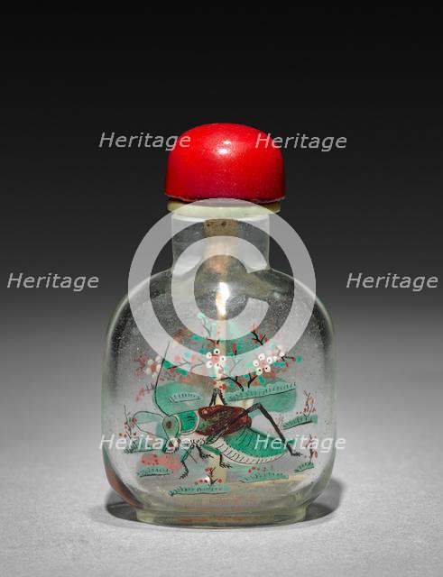 Snuff Bottle with Stopper, 19th Century. Creator: Unknown.