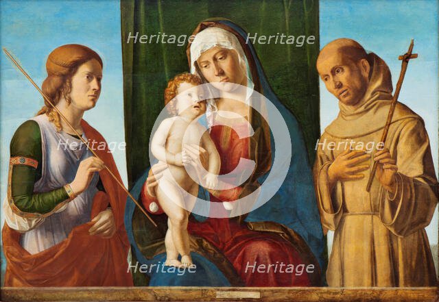 Madonna and Child between Two Saints, c1495. Creator: Giovanni Battista Cima da Conegliano.