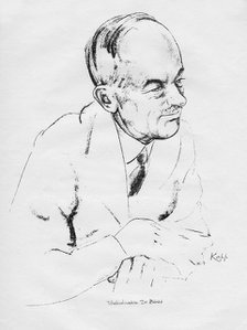 Dr Edvard Benes, Czechoslovakian statesman, 1935.Artist: Edmond Xavier Kapp