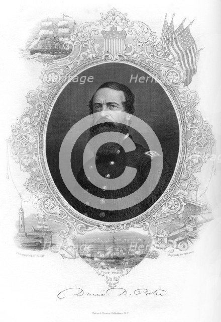 David Dixon Porter, United States admiral, 1862-1867.Artist: Brady