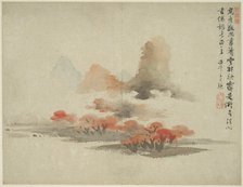 Landscape in the Style of Ancient Masters: after Gao Kegong (1248-1310), China, Ming dynasty, 1642. Creator: Lan Ying.