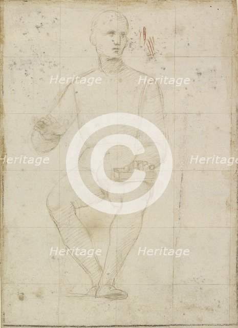 Study of a seated Man, early 16th century. Artist: Raphael.
