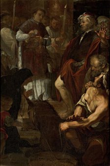 The Miracle of the Mule, 1673. Creator: Canuti, Domenico Maria (1625-1684).