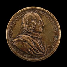 Giovanni Battista Mancini, died 1694, Agent General of Tuscany in Rome [obverse], 1680. Creator: Massimiliano Soldani.