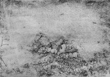 'A Fantastic Battle', c1480 (1945). Artist: Leonardo da Vinci.