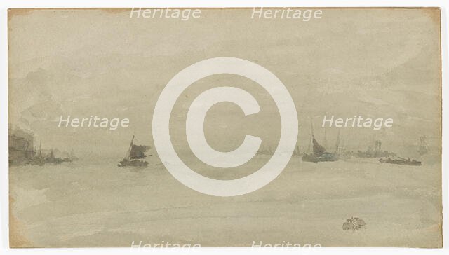 Grey and Silver - Liverpool, 1881-1883. Creator: James Abbott McNeill Whistler.