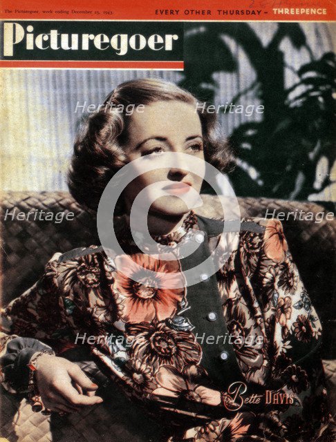 Bette Davis (1908-1989), American actress, 1943. Artist: Unknown