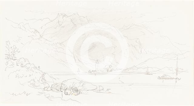 Lake in a Mountainous Landscape. Creator: Birket Foster.