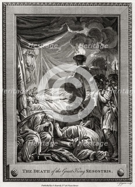 'The Death of the Great King Sesostris', Ancient Egypt, (1775). Artist: Charles Grignion