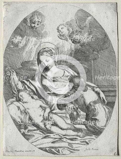 Madonna and Child with the Magdalen. Creator: Carlo Maratti (Italian, 1625-1713).