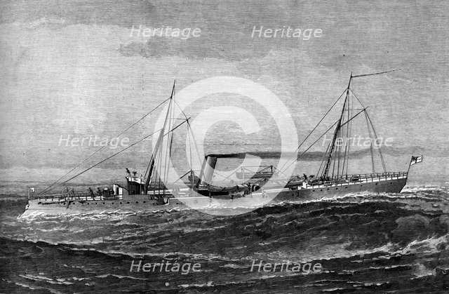 HM Torpedo Gun Boat 'Rattlesnake', 1887. Artist: Unknown